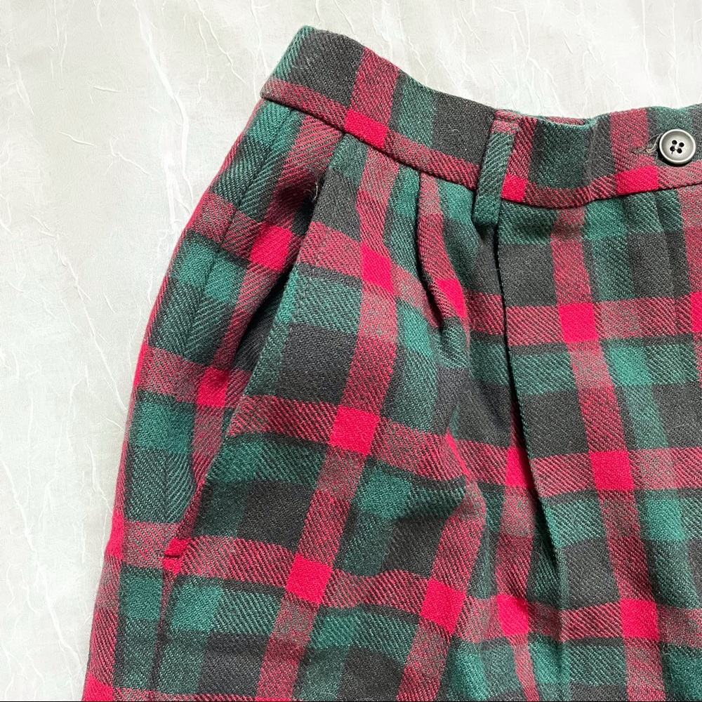 Vintage Pendleton Wool Woolmark Plaid Shorts 12 - image 5